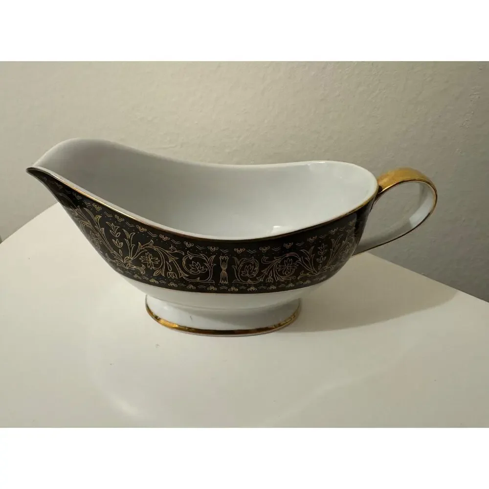Seyei Regency Gravy Boat & Creamer Set Fine China Japan Vintage